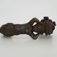 Old cast iron Cherub angel door knocker, 19th century