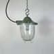 Green Industrial Bunker Cage Light from Polam Gdansk, 1970s