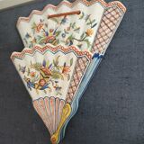 Earthenware wall bouquet vase