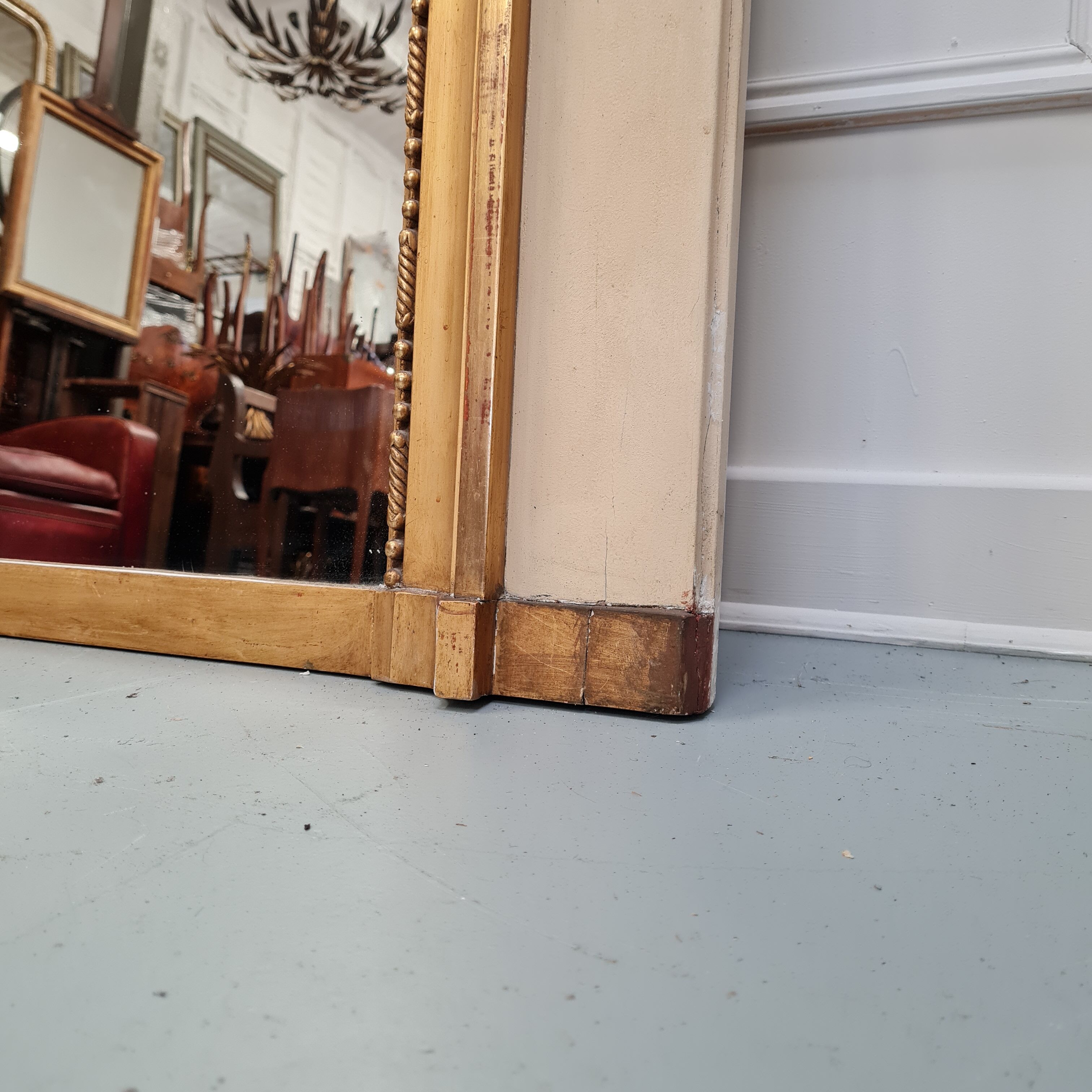 Trumeau french antique mirror c1900