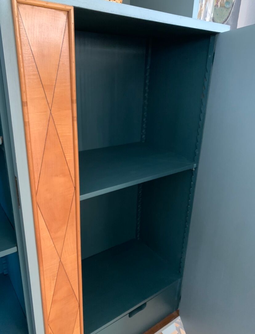 Vintage asymmetrical wardrobe