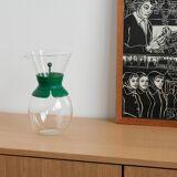 Glass coffee pot, Danish design, 1980s, manufactured by Bodum