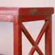 Burmese teak bookcase with original red patina