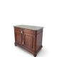 Commode Umbertino en acajou et noyer, 19e siècle.