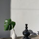 Black Memphis 80 speckled ceramic lamp base