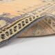 Tapis oriental vintage fait main orange pastel