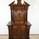Petit Buffet Deux Corps en Noyer Massif, style Renaissance – Milieu XIXe