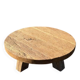Handmade Rustic Oak Round Coffee Table | Solid Reclaimed Wood | Farmhouse L