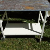 Metal table of rolling workshop