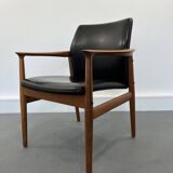 Mid-Century Danish Teak Armchair by Grete Jalk for Glostrup, 1960s