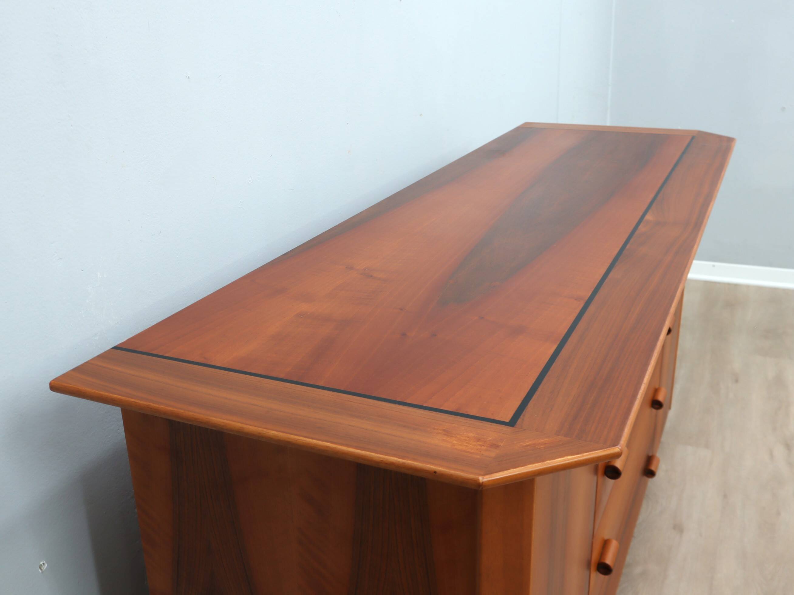 1970s Italian design brutalist-modernist geometric sideboard