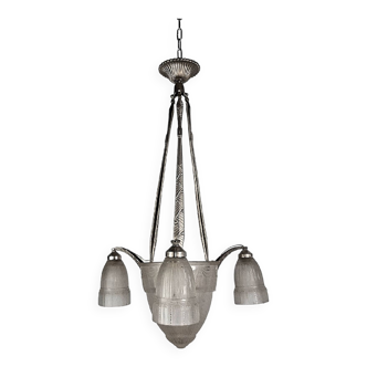 Muller freres art deco chandelier