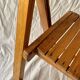 Antique varnished wooden folding chair for children