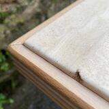 Table basse en travertin Roche Bobois 1980