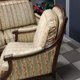 Ensemble fauteuil et canapé en tissu
