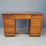 Oak roll-front desk, Czechoslovakia, 1930s