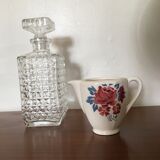 Badonviller milk pot or creamer, rose decoration