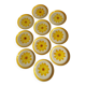 Set of 10 Flat Plates Sarreguemines Model Roseline