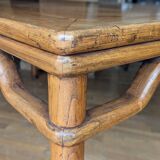 Table de salle à manger chinoise ancienne en orme