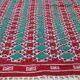 Traditional red and green handmade carpet in pure wool  115x210cm