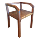 1930s minimalist wooden armchair