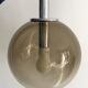 Vintage smoked glass pendant light from the 70s