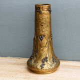Baluster vase in bronze signed