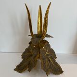 Brass candleholder art deco, 1930