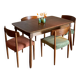 Vintage Scandinavian oak table "Mette"