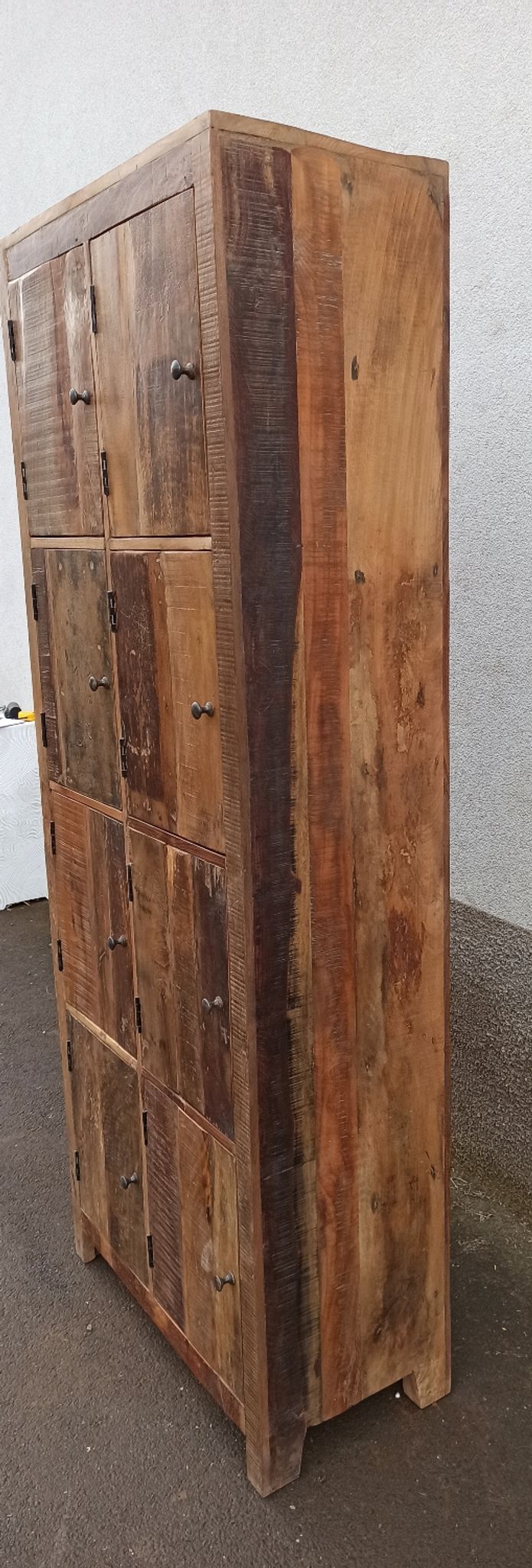 Wardrobe 8 doors in old wood