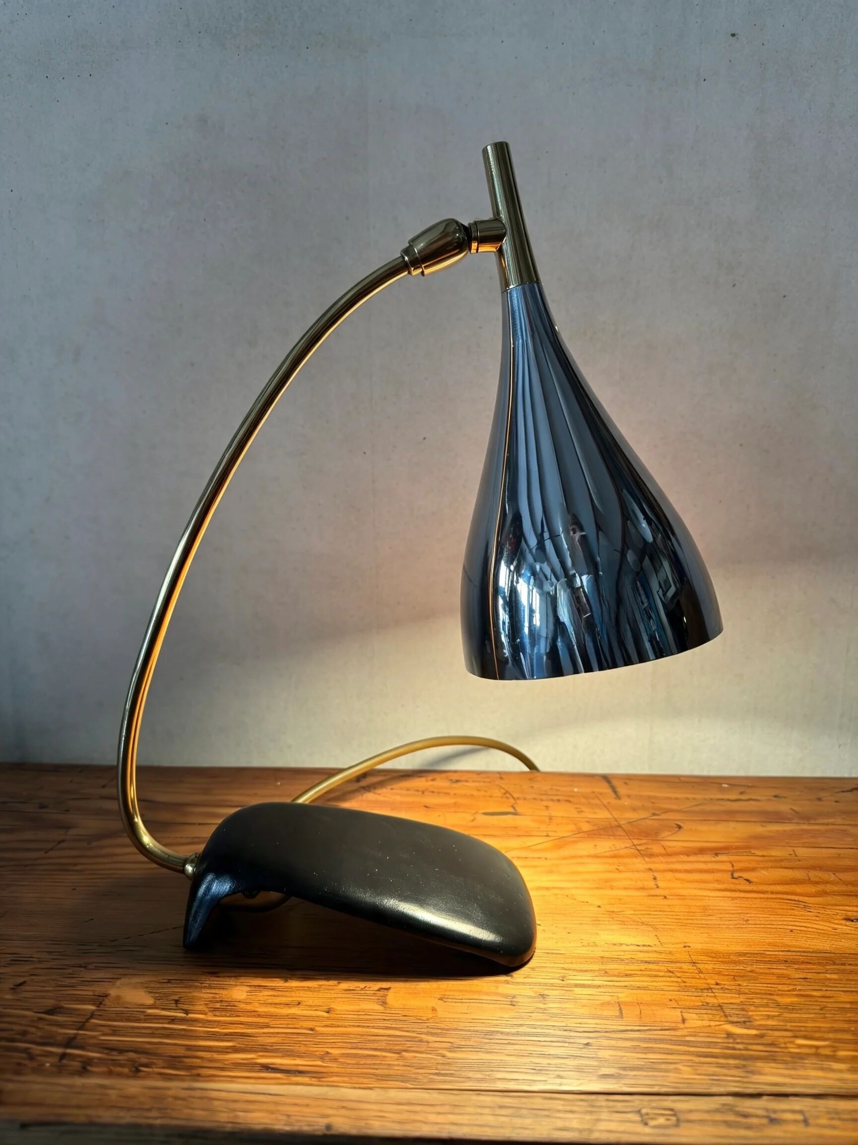 1950s Bauhaus table lamp by Gebrüder Cosack Germany