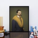 Old portrait - “Les moustachu-es” series