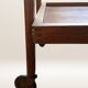 Scandinavian teak rolling dessert trolley