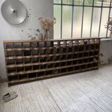 Meuble de métier pin à cases XL 250cm