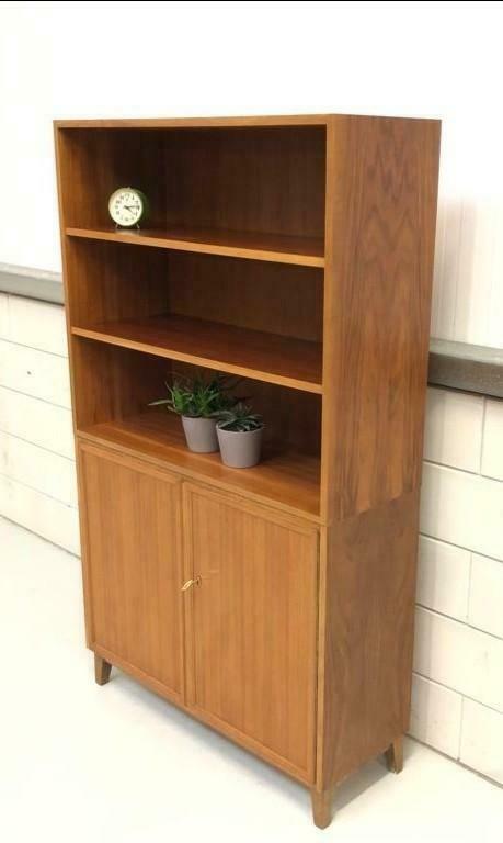 Bookcase sideboard vintage wall cabinet mid-century