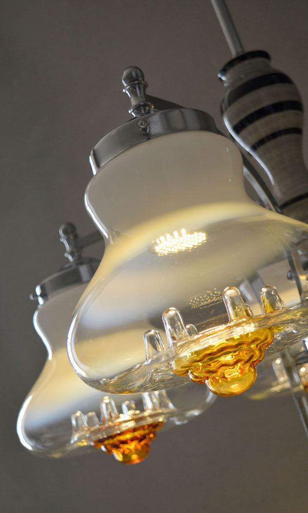 Original 1970's Vintage Mazzega Murano Chandelier