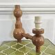 Vintage wooden wall lamp