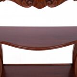Mahogany console with marble top, France, circa 1880. After renovation.