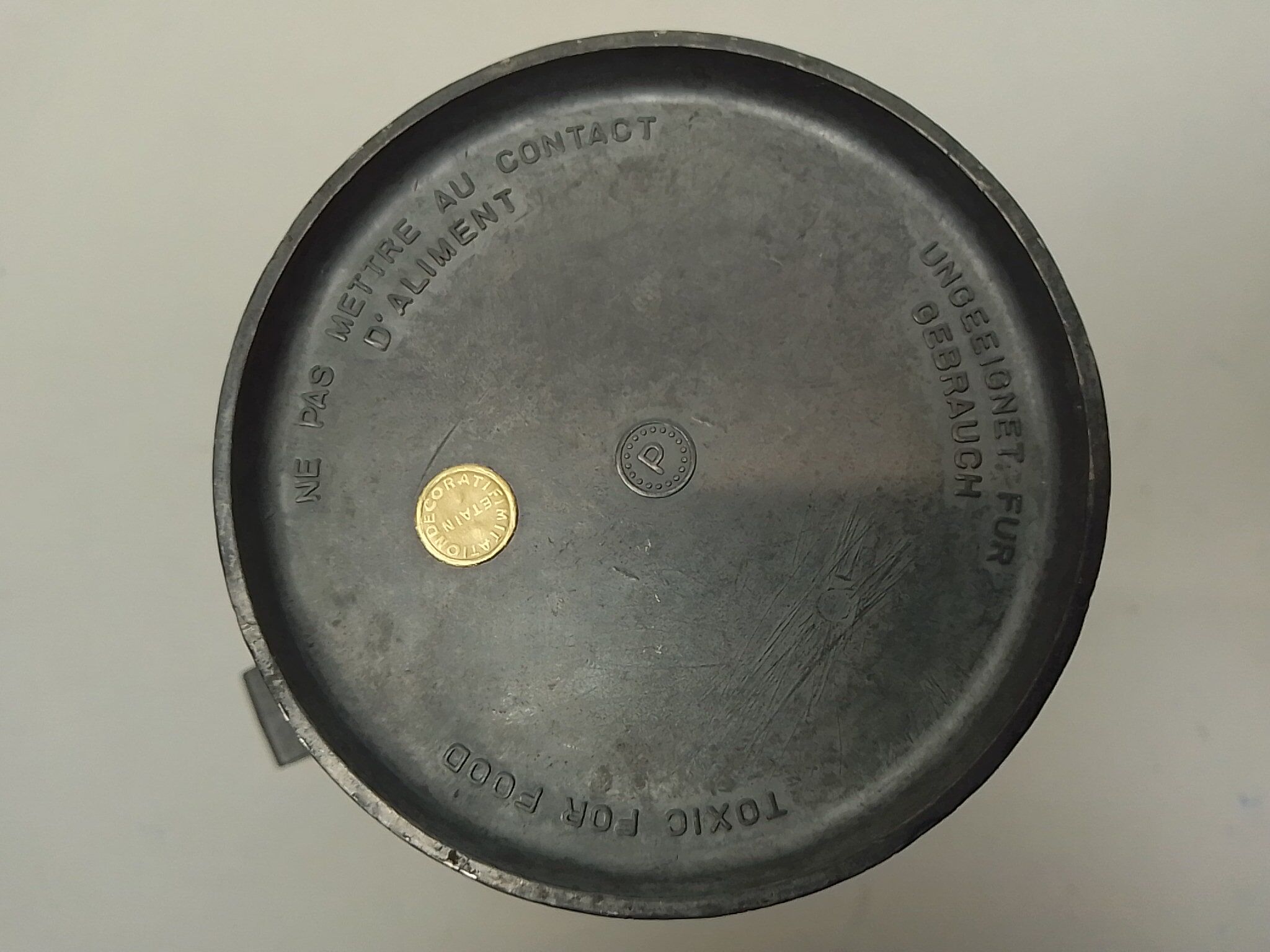 Lot de 2 pichets en étain de 18 cm et 14 cm