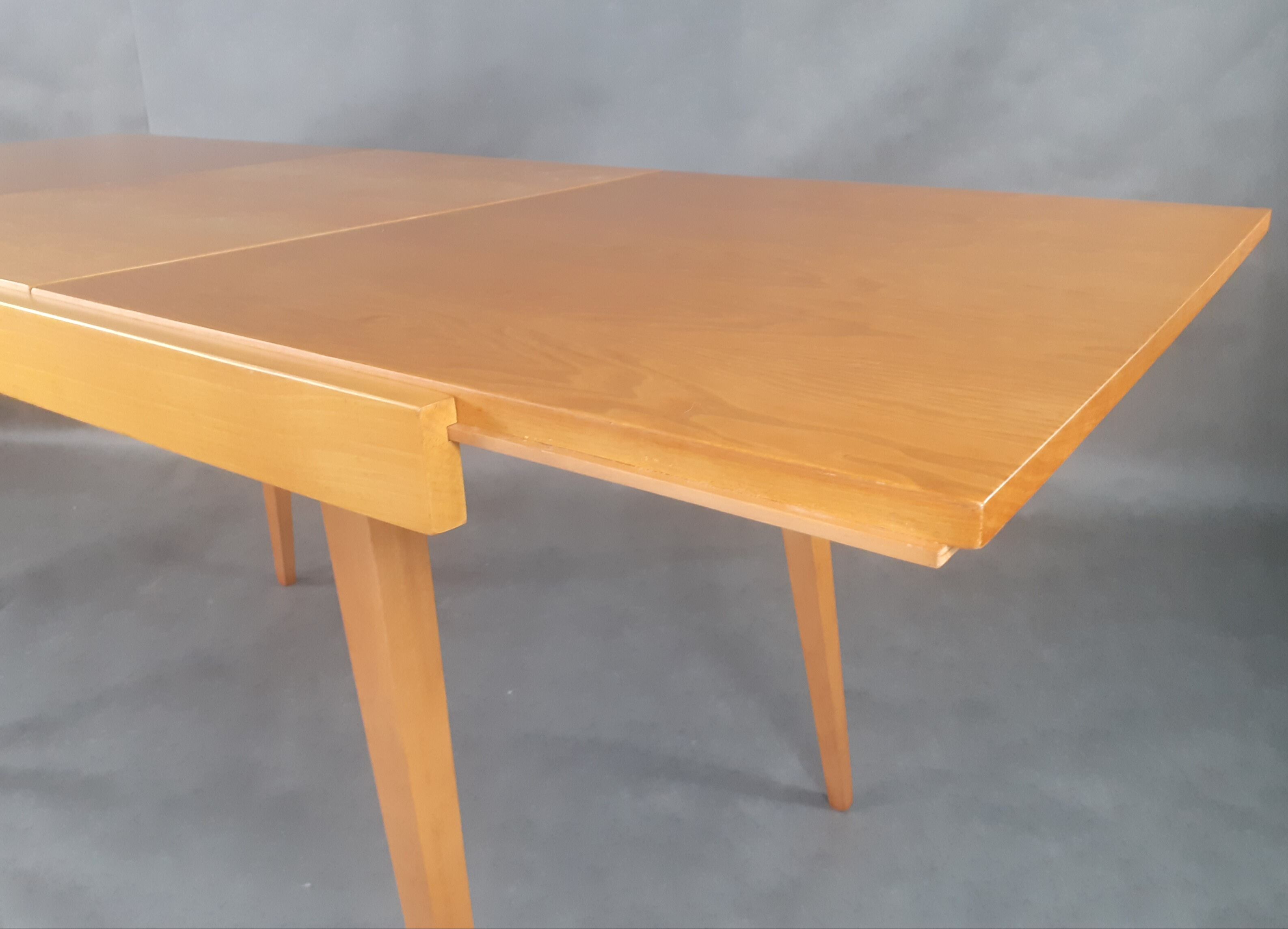 Extension Table in Ash František Jiràk by Tatra vintage Czech 1960s