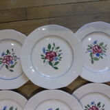 6 flat plates Digoin Sarreguemines