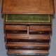 Burr Yew wood commode with leather top in Butler style