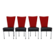 4x Postmodern Dining Chair in two tone, 1980s