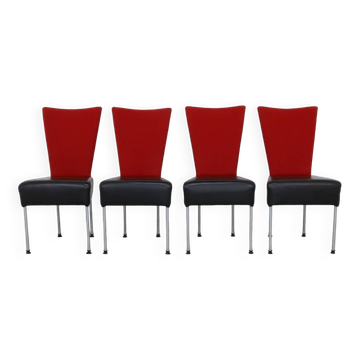 4x Postmodern Dining Chair in two tone, 1980s