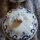 Small soup tureen in Longchamp ironstone.