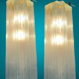 Large Murano Glass Tronchi Sconces Set of 6
