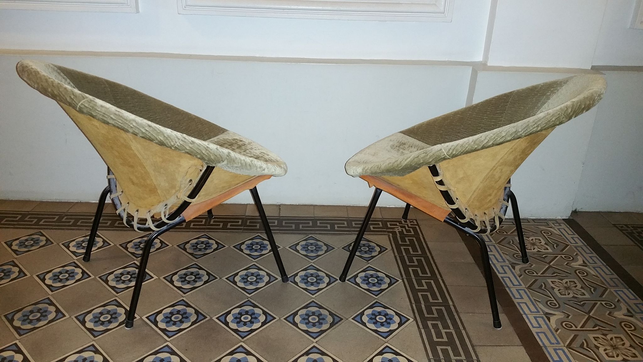 Pair of armcchairs Circle Salamanca Lusch Erzeugnis for Lusch & Co