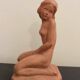 Terracotta sculpture "Kneeling Nude Woman"