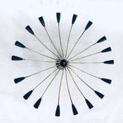 Sputnik 18-Arm Ceiling Lamp from Kaiser Leuchten, Germany, 1950s