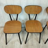 Set of 4 vintage chairs in formica